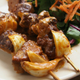 Brochetas de seitán en One Green Planet
